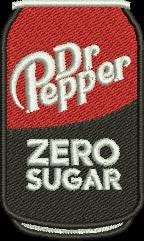 Dr Pepper Zero Sugar PES Embroidery File 2.5"