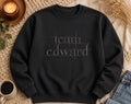 Embroidered Team Edward Sweatshirt, Twilight Inspired Crewneck, Vampire, Romance Sweatshirt, Bella Swan Fan Gift, Cozy Booktok Sweatshirt.