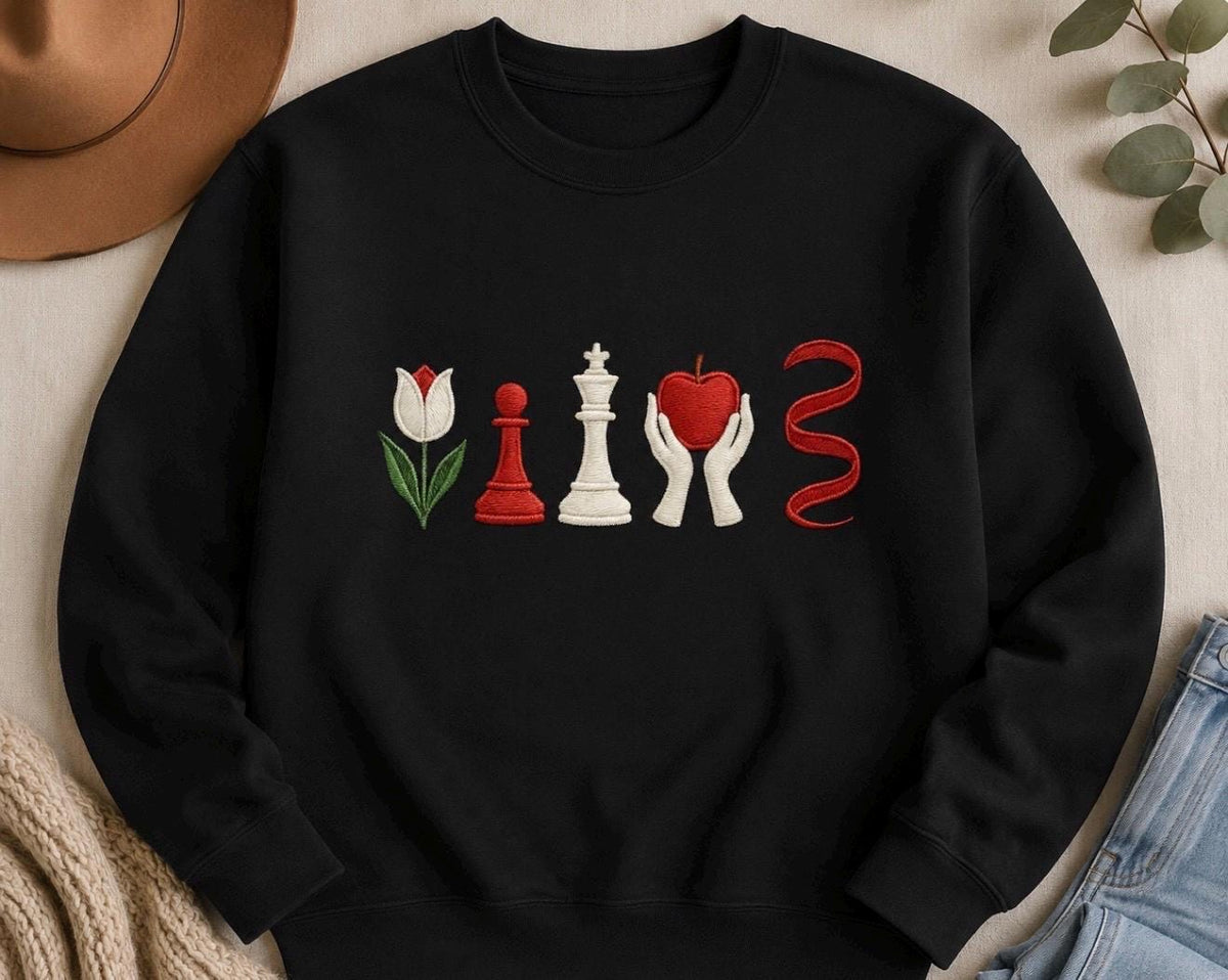 Embroidered Twilight Sweatshirt, Twilight Inspired Crewneck, Vampire, Romance Sweatshirt, Twilight Fan Gift, Cozy Booktok Sweatshirt.