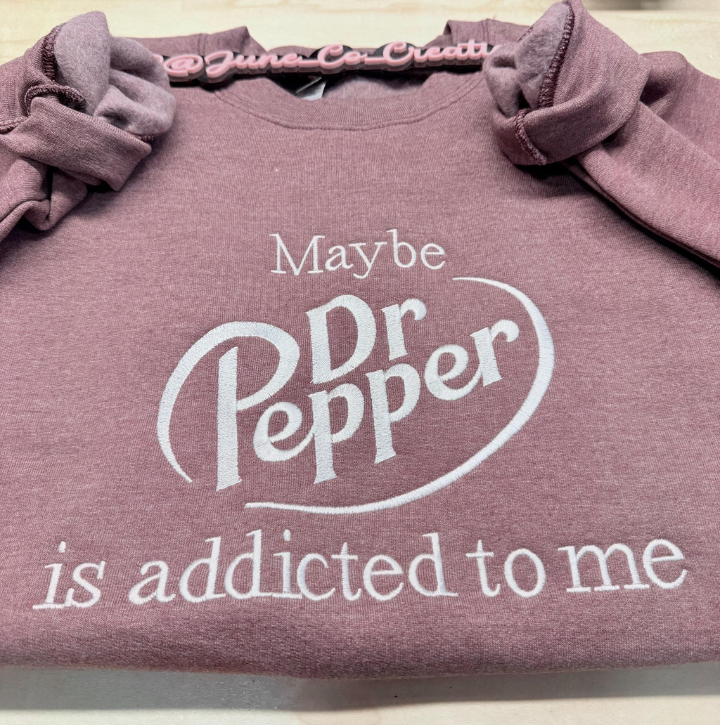 Dr Pepper embroidered sweatshirt