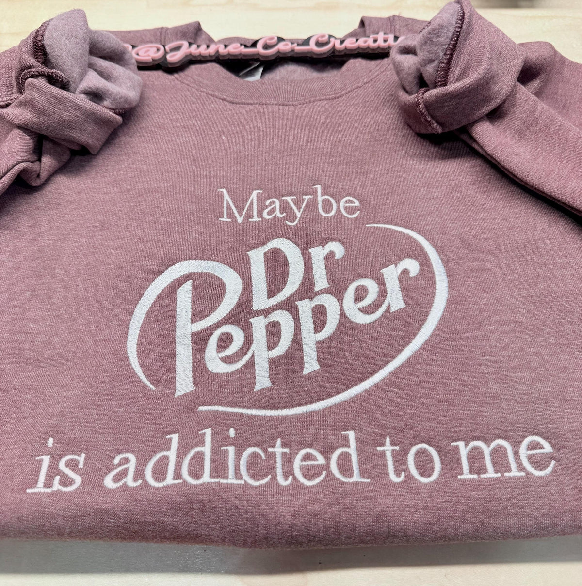Dr Pepper embroidered sweatshirt