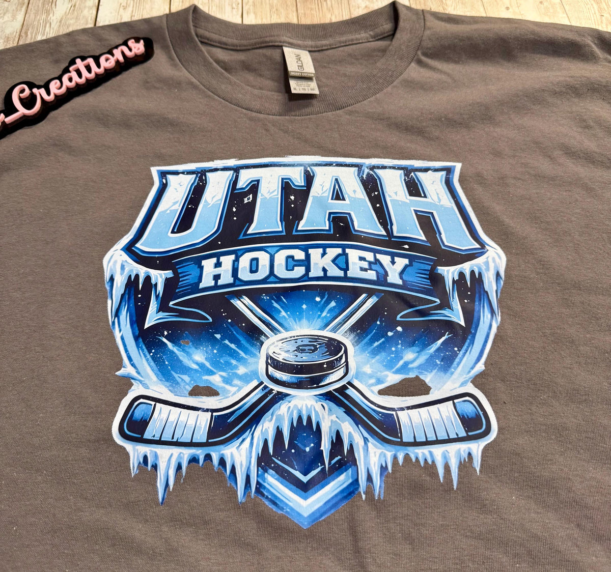 Utah Hockey T-Shirt. Sports hockey fans, custom T-shirt,