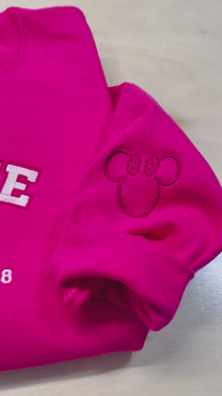 Pretty in Pink Minnie Mouse Sweatshirt, T-Shirt or Hoodie